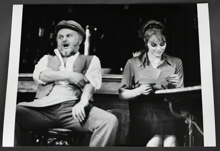 Photographie originale, Fanny de Marcel PAGNOL, mise en scène de Henri VILBERT, Théâtre de la porte Saint Martin. 1969.