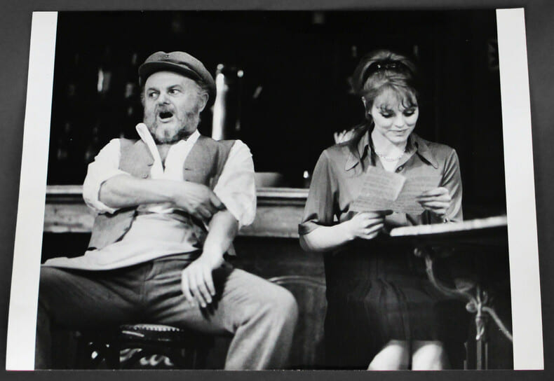Photographie originale, Fanny de Marcel PAGNOL, mise en sc&egrave;ne de Henri VILBERT, Th&eacute;&acirc;tre de la porte Saint Martin. 1969.. Catherine ROUVEL, Lucien ...