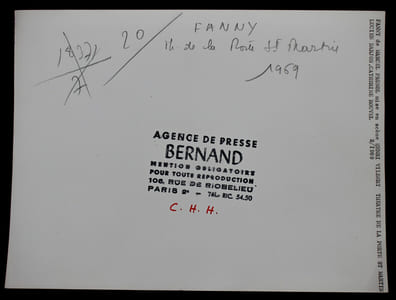 Photographie originale, Fanny de Marcel PAGNOL, mise en scène de Henri VILBERT, Théâtre de la porte Saint Martin. 1969.