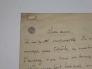 CHAUMET William - LETTRE AUTOGRAPHE SIGN&Eacute;E, DIRECTION ORCHESTRE. William Chaumet