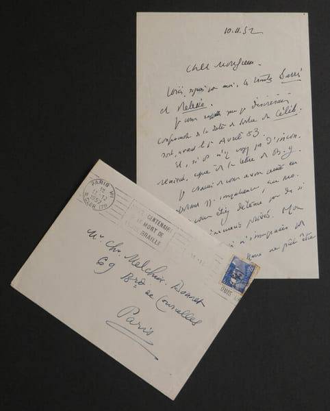 Henry de Montherlant - Lettre autographe sign&eacute;e &agrave; Christian Melchior-Bonnet - 1952. Henry de Montherlant
