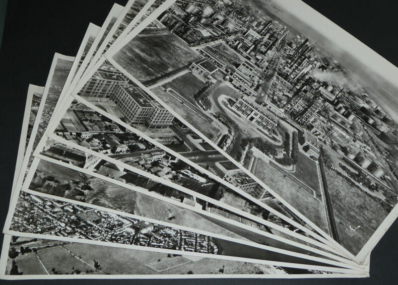 Lot de 7 grandes photographies a&eacute;riennes - La pie service a&eacute;rien. 