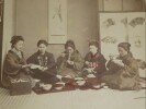 Kimbei Kusakabe - Planting Rice & Buck-Wheat Macaroni Eating - Japon. Kusakabe Kimbei