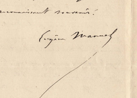Eugène Manuel - DEUX LETTRES AUTOGRAPHES SIGNÉES À Philippe Gille - 1888 & 1899. Eugène Manuel