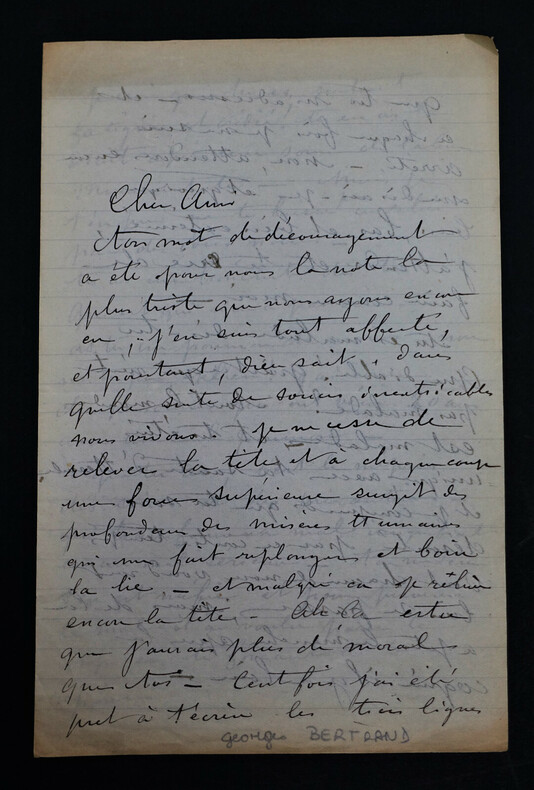 BERTRAND Georges Jules - LETTRE AUTOGRAPHE SIGN&Eacute;E. Georges Jules Bertrand