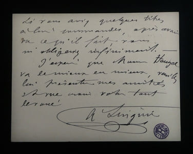 LUIGINI Alexandre - LETTRE AUTOGRAPHE SIGNÉE, OPÉRA COMIQUE, 1899