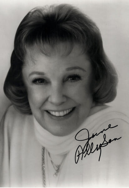 June ALLYSON autographe - PHOTOGRAPHIE SIGN&Eacute;E de sa main 25 x 20 cm. June ALLYSON