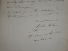COHEN Jules - LETTRE AUTOGRAPHE SIGN&Eacute;E, PARIS 1889. Jules Cohen