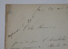 COHEN Jules - LETTRE AUTOGRAPHE SIGN&Eacute;E, PARIS 1889. Jules Cohen