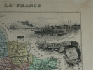 Lithographie couleur, La Gironde, dress&eacute; Vuillemin, Grav&eacute; ALES, 1876. Vuillemin ; ALES