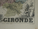Lithographie couleur, La Gironde, dress&eacute; Vuillemin, Grav&eacute; ALES, 1876. Vuillemin ; ALES