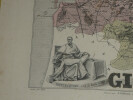 Lithographie couleur, La Gironde, dress&eacute; Vuillemin, Grav&eacute; ALES, 1876. Vuillemin ; ALES