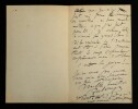 LETTRE AUTOGRAPHE SIGNEE, PARIS 1889. Gaston Salvayre