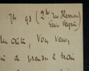 VEYRIN Emile - LETTRE AUTOGRAPHE SIGN&Eacute;E, PARIS, 1898. Emile Veyrin