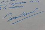 Jacques BAUMER - LETTRE AUTOGRAPHE SIGN&Eacute;E A Gabriel REUILLARD, 1930. Jacques BAUMER
