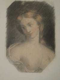 Portrait en couleur d'une femme entrain de rêvassé