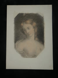 Portrait en couleur d'une femme entrain de rêvassé