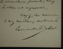 LAURENT-PICHAT L&eacute;on - LETTRE AUTOGRAPHE SIGN&Eacute;E, PARIS, 1876. L&eacute;on Laurent-Pichat