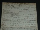 Lettre liquidation h&ocirc;pitaux militaires 13 messidor an 9 - Tampon fiscal. Lacroix