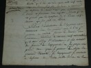 Lettre liquidation h&ocirc;pitaux militaires 13 messidor an 9 - Tampon fiscal. Lacroix