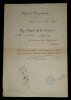 D&eacute;p&ecirc;che T&eacute;l&eacute;graphique &Agrave; ADERER Adolphe - L&Eacute;GION D'HONNEUR, Paris, 1886. ADERER Adolphe