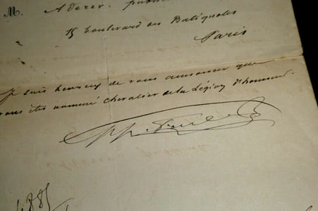 Dépêche Télégraphique À ADERER Adolphe - LÉGION D'HONNEUR, Paris, 1886