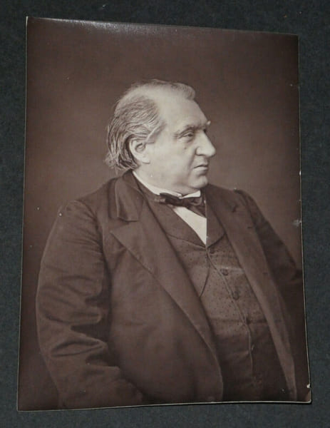 Ernest RENAN - Photographie d'&eacute;poque 8,6 x 12,6 cm. Ernest Renan