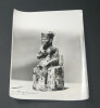 Photographie noir et Blanc d'&eacute;poque ann&eacute;es 70 STERN, statuette de Kh&eacute;ops, Egypte. 