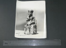 Photographie noir et Blanc d'&eacute;poque ann&eacute;es 70 STERN, statuette de Kh&eacute;ops, Egypte. 