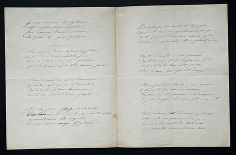 Emilien PACINI, Libréttiste - POEME AUTOGRAPHE SIGNÉ DE 8 PAGES "Si ma mère". Emilien PACINI