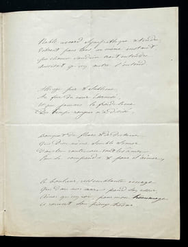 Emilien PACINI, Libréttiste - POEME AUTOGRAPHE SIGNÉ DE 8 PAGES "Si ma mère". Emilien PACINI