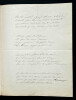 Emilien PACINI, Libr&eacute;ttiste - POEME AUTOGRAPHE SIGN&Eacute; DE 8 PAGES "Si ma m&egrave;re". Emilien PACINI