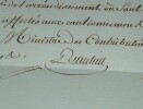 Herv&eacute; de Beaulieu - Lettre sign&eacute;e &agrave; Monsieur Turpin, Agent du Tr&eacute;sor Public - 1792. Jules-&Eacute;mile-Fran&ccedil;ois Herv&eacute; de Beaulieu