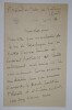 CHAUMET William - LETTRE AUTOGRAPHE SIGN&Eacute;E, BORDEAUX, 1888. William Chaumet