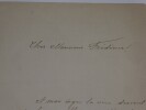 HOCK Auguste - LETTRE AUTOGRAPHE SIGN&Eacute;E, FOLKLORE, LIEGE 1891. Auguste Hock