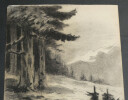 DESSIN ORIGINAL AU CRAYON - GUERRE 14/18 - PAYSAGE - OHRDRUF. 