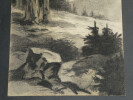 DESSIN ORIGINAL AU CRAYON - GUERRE 14/18 - PAYSAGE - OHRDRUF. 