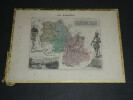 Lithographie couleur, ISERE, dress&eacute; Vuillemin, Graveur ALES, 1876. Vuillemin ; Al&egrave;s (graveur)