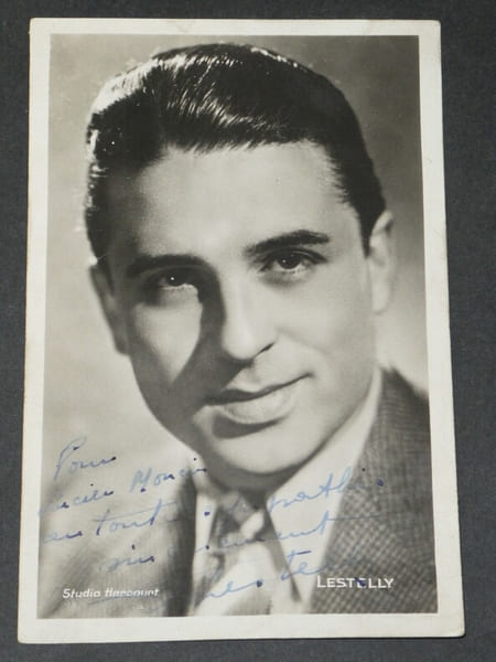 Ren&eacute; LESTELLY - PHOTOGRAPHIE CARTE POSTALE d&eacute;dicac&eacute;e &agrave; Lucien MONSAINT. Ren&eacute; Lestelly