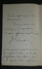Joachim Ambert- LETTRE AUTOGRAPHE SIGN&Eacute;E, 26 d&eacute;cembre 1869 &agrave; Paris. Joachim AMBERT