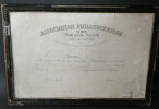 Association Philotechnique Encadr&eacute;e et sign&eacute;e par Camille Grain 1903. Camille Grain