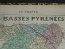 Lithographie couleur, Basses Pyr&eacute;n&eacute;es , dress&eacute; Vuillemin, Graveur VILLEREY, 1876. Vuillemin / Villerey