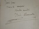 Lettre autographe sign&eacute;e - H&eacute;rodote. William Chaumet