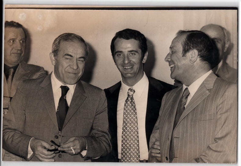 Photographie de Gaetano Anzalone qui devient pr&eacute;sident de la ROMA 1971. Gaetano Anzalone
