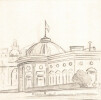 Dessin au crayon, La L&eacute;gion d'honneur (Salm) &agrave; Paris par E. Phelipeau, 29 mars 1912. E. Phelipeau