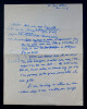 Jean THARAUD - Lettre autographe sign&eacute;e. Jean Tharaud