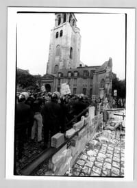 Photographie pendant une manifestation à l'église St-Germain