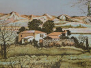 Lithographie Paysage Provence en couleur Num&eacute;rot&eacute;e 140 et Sign&eacute;e, J&eacute;r&ocirc;me SEIGNER. J&eacute;r&ocirc;me SEIGNER