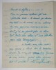 BAUMANN Emile - LETTRE AUTOGRAPHE SIGN&Eacute;E &Agrave; Louis ARTUS, 1923. Emile BAUMANN