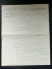 PRIVAS Xavier - LETTRE AUTOGRAPHE SIGN&Eacute;E, ECOLE DE CHANSONS, PARIS 1918. Xavier Privas